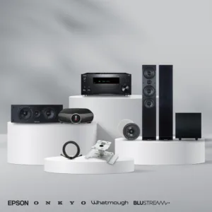 Ultimate Home Theatre Premium Bundle 5 – Onkyo RZ50 + Epson 4K PRO-UHD + Emotion Speaker System